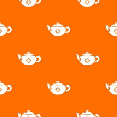 Kettle cam desen vektör turuncu