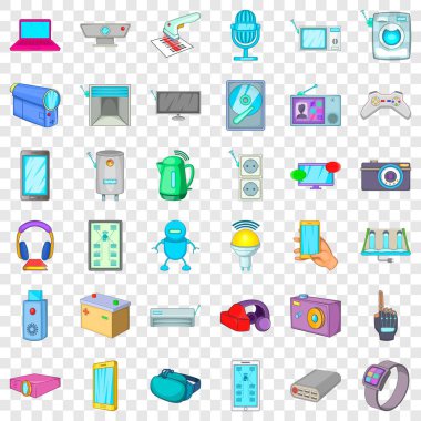 Batarya simgeleri, çizgi film biçimi