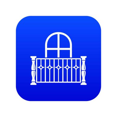 Daire balkon simgesi, basit tarzı