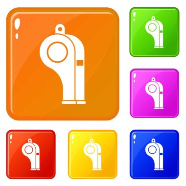 Simgeler vektör rengini ayarlamak ıslık