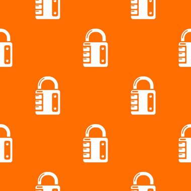 Kilit sistemi desen vektör turuncu