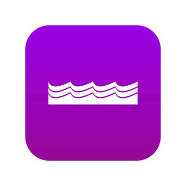 Su simgesi dijital mor