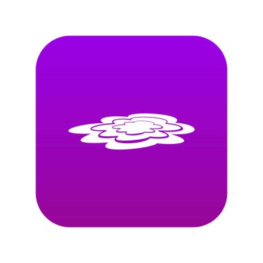 Su birikintisi simgesi dijital mor