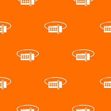 Kilit kodu deseni vektör turuncu