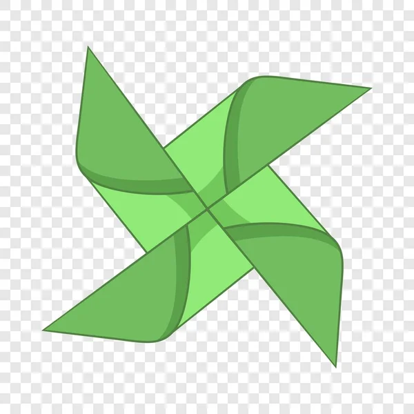 Origami mill icon, cartoon style — Stock Vector