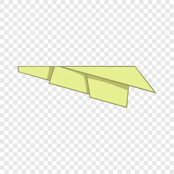 Ícone de avião Origami, estilo dos desenhos animados —  Vetores de Stock