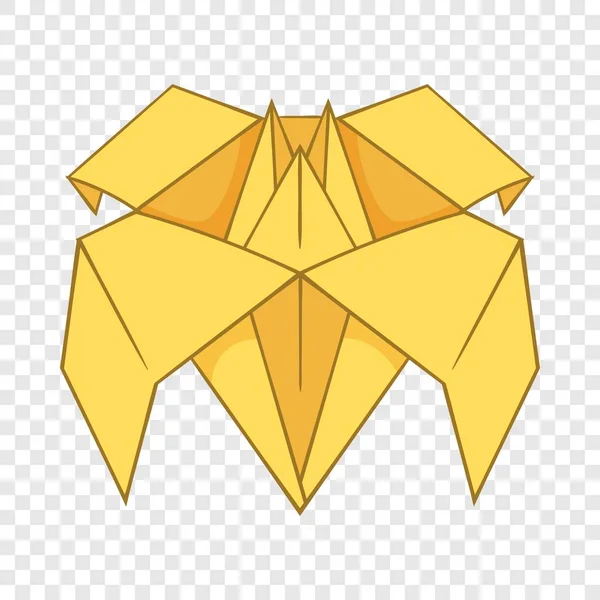 Origami lilia ikona, stylu cartoon — Wektor stockowy