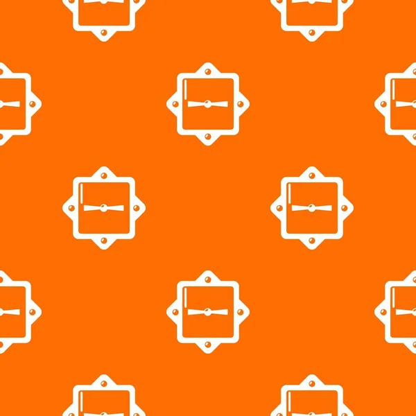 Bloquear patrón retro vector naranja — Vector de stock
