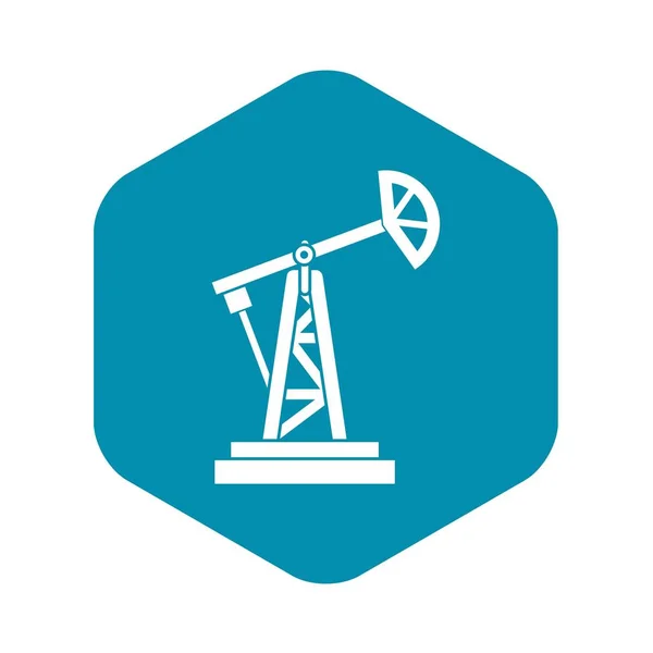 石油钻机图标，简单的样式 — 图库矢量图片