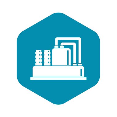 Üretim petrol simgesi, basit tarzı için donatım