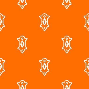 Kilit kapı deseni vektör turuncu