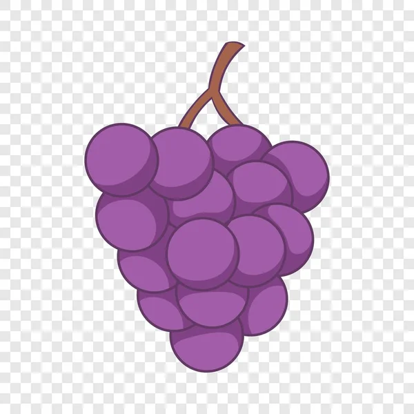 Икона красного винограда, стиль мультфильма — стоковый вектор