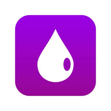 Damla simgesi dijital mor