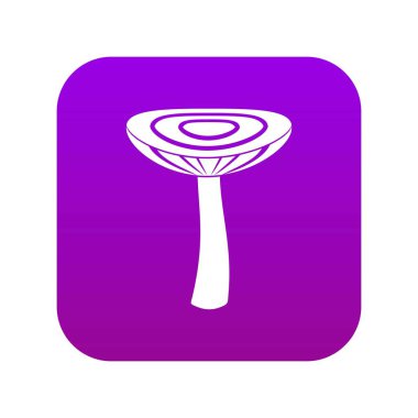 Mantar russet simgesi dijital mor