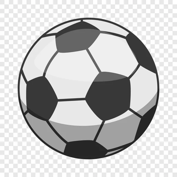 Icône de ballon de football, style dessin animé — Image vectorielle