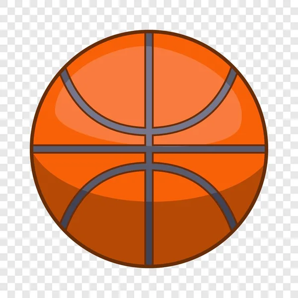 Icono de pelota de baloncesto, estilo de dibujos animados — Vector de stock