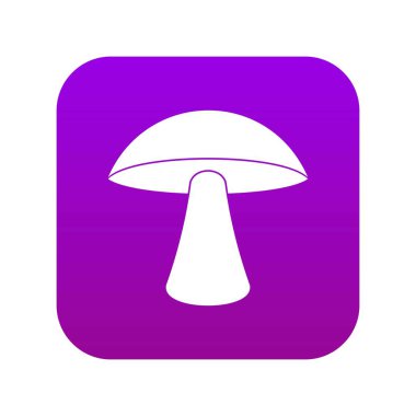 Huş mantarı simgesi dijital mor