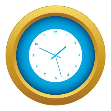 Simge mavi vektör izole izleyin