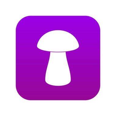 Mantar boletus simgesi dijital mor