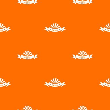Çin restoran desen vektör turuncu