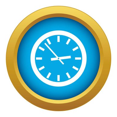 Simge mavi vektör izole izleyin