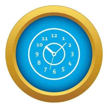 Simge mavi vektör izole izleyin