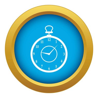 Simge mavi vektör izole izleyin