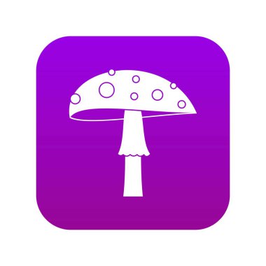 Amanita simgesi dijital mor