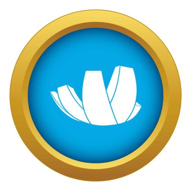 Singapur simgesi mavi vektör izole Artscience Müzesi