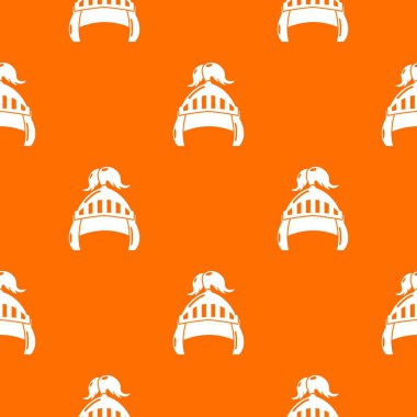 Knight kask güvenlik desen vektör turuncu