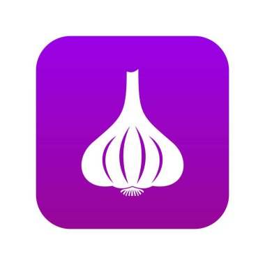 Sarımsak simgesi dijital mor