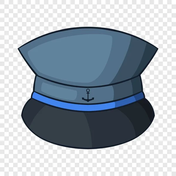 Captain hat icon, cartoon style