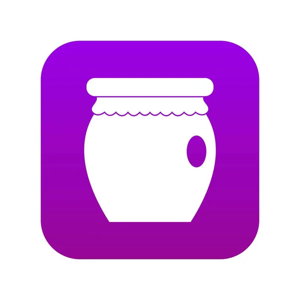 Honigbank Ikone digital lila — Stockvektor