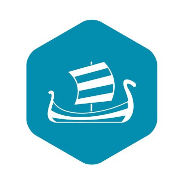 Ortaçağ tekne simgesi, basit tarzı