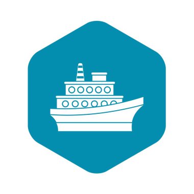 Büyük gemi simgesi, basit tarzı