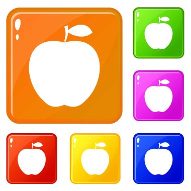 Apple simgeler vektör renk ayarla