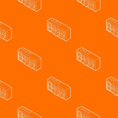 420 analog flip saat desen vektör turuncu