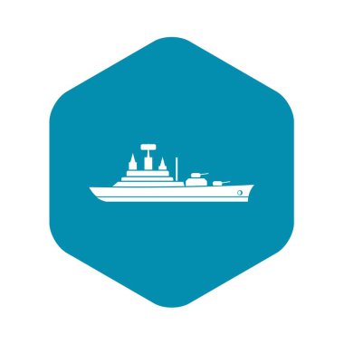 Savaş gemisi simgesi, basit tarzı