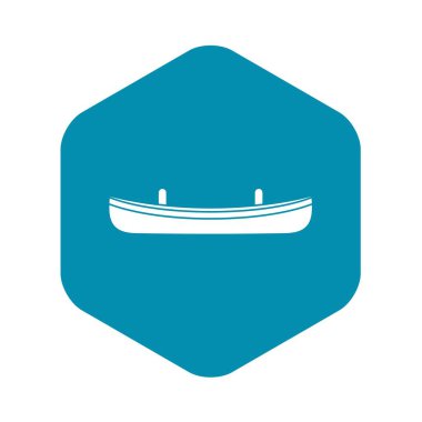 Küçük tekne simgesi, basit tarzı