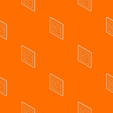 Kare desen vektör turuncuresim