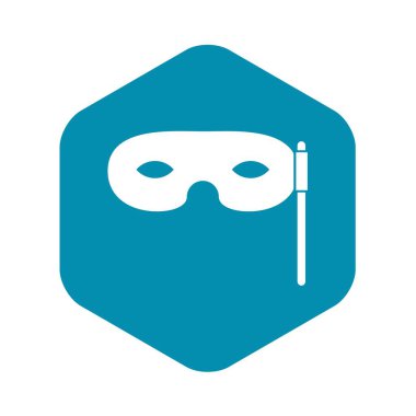 Karnaval maskesi simgesi, basit tarzı