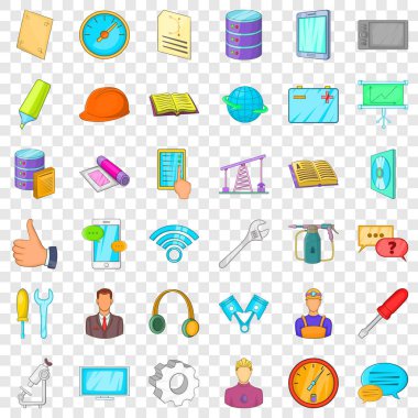 Simgeleri kurma başparmak, tarzı çizgi film