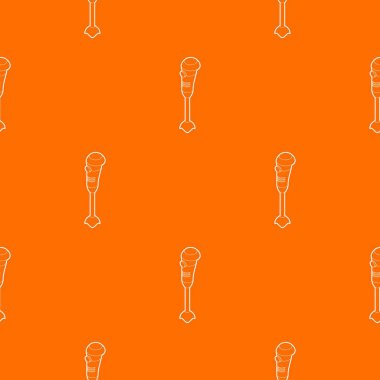 El blender elektrikli karıştırıcı desen vektör turuncu