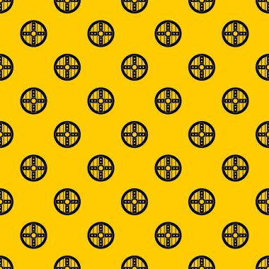 Yuvarlak koruyucu kalkan desen vektörü