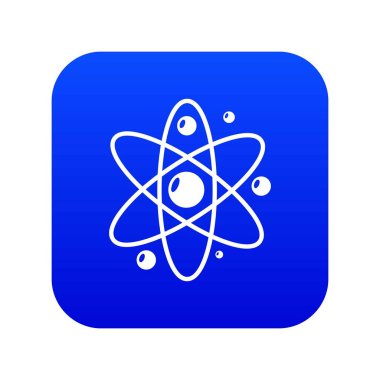 Atom simgesi, basit siyah stil