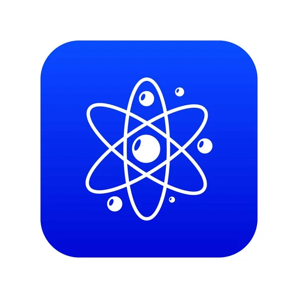 Atom ikon, egyszerű fekete stílus — Stock Vector