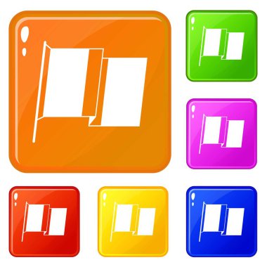 İrlanda simgesi bayrağı vektör rengini ayarlar