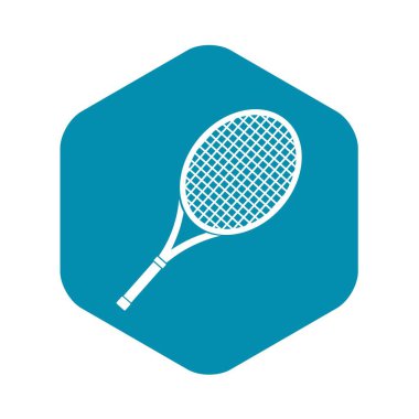 Tenis raketi simgesi, basit tarzı