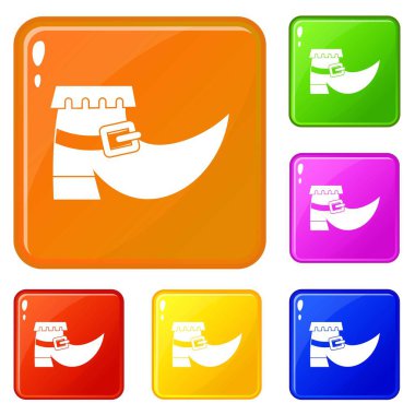 Toka simgeleri vektör rengi ayarlamak ile önyükleme