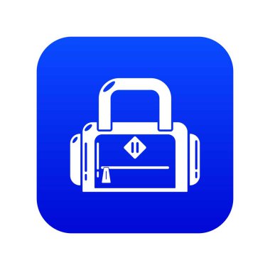 Seyahat çanta tutamaç simgesi, basit siyah stil